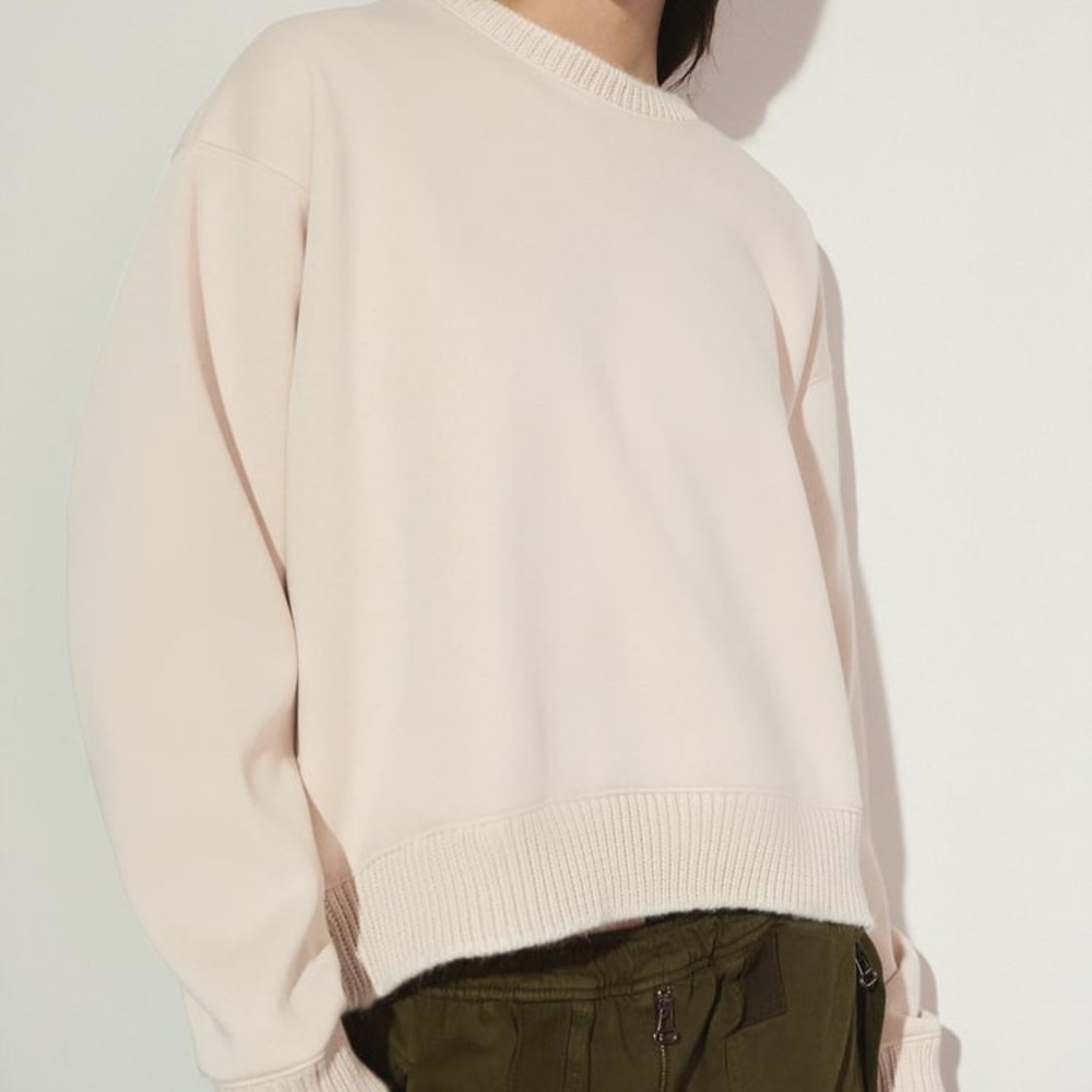 Zara Tricot Rib Sweatshirt - Picture 2 of 8